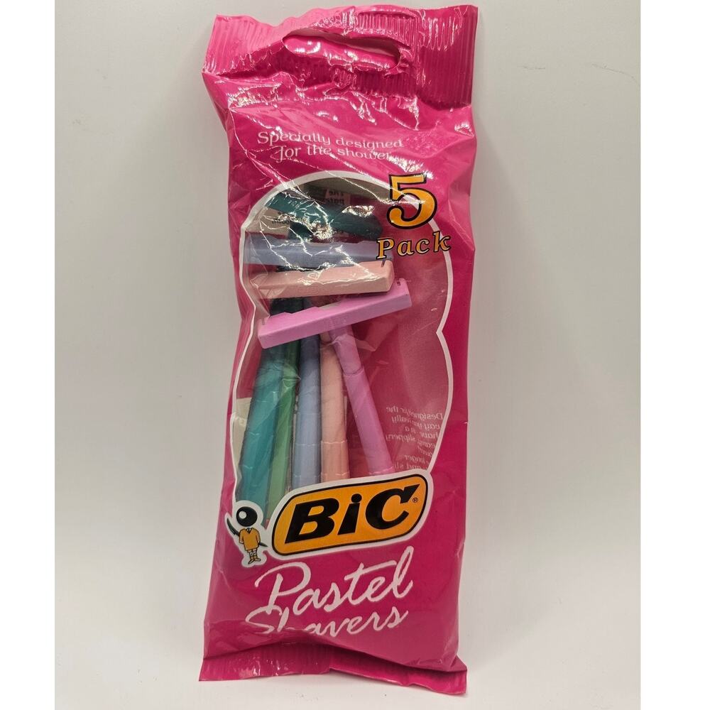 NOS Vintage 5-pack of BIC Pastel Shavers‎ 1991